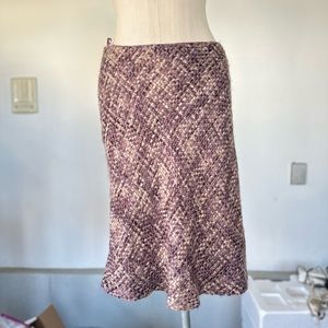 KNIT PURPLE LAVENDER PINK A LINE SKIRT 8 MEDIUM